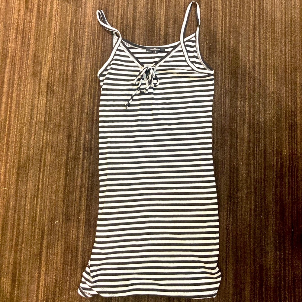 Black and White Striped Dress